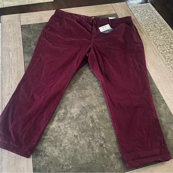 St. John's Bay Women's Relaxed Fit Girl Friend Chino Pant - Picture 11 of 15